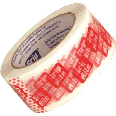 House Wrap Tape 165' - Heavy-Duty Weatherproofing Tape for Home Construction & Roofing - Perfect for Sealing House Wrap, Vapor Barriers & Insulation