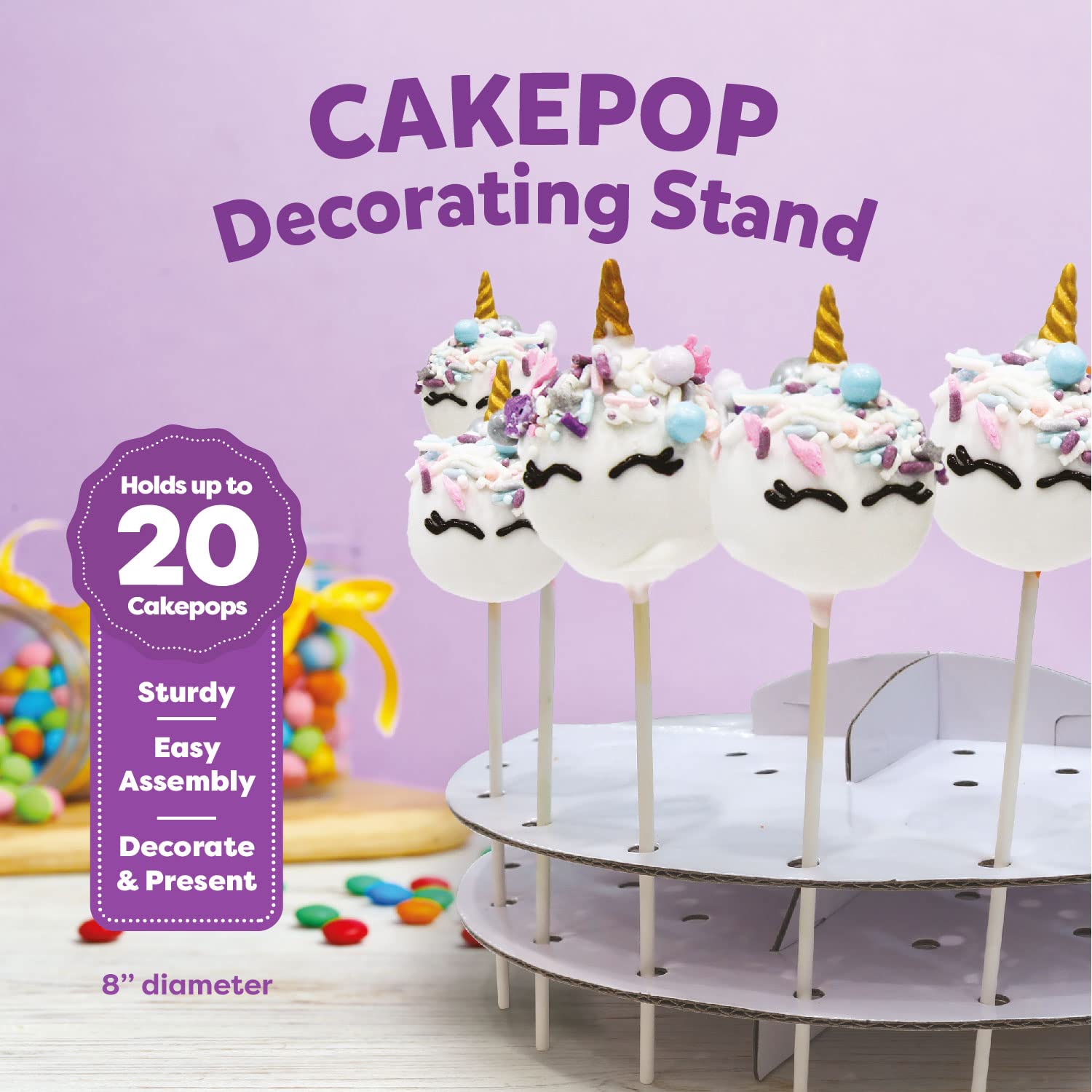 Unicorn Cake Pop Kit DIY Baking Set for Kids - Pre-Measured Ingredients, Fun Unicorn Birthday Party Activity for Girls & Boys Ages 4-12 - Perfect Gift for Birthday Parties, Playdates & Creative Baking at Home