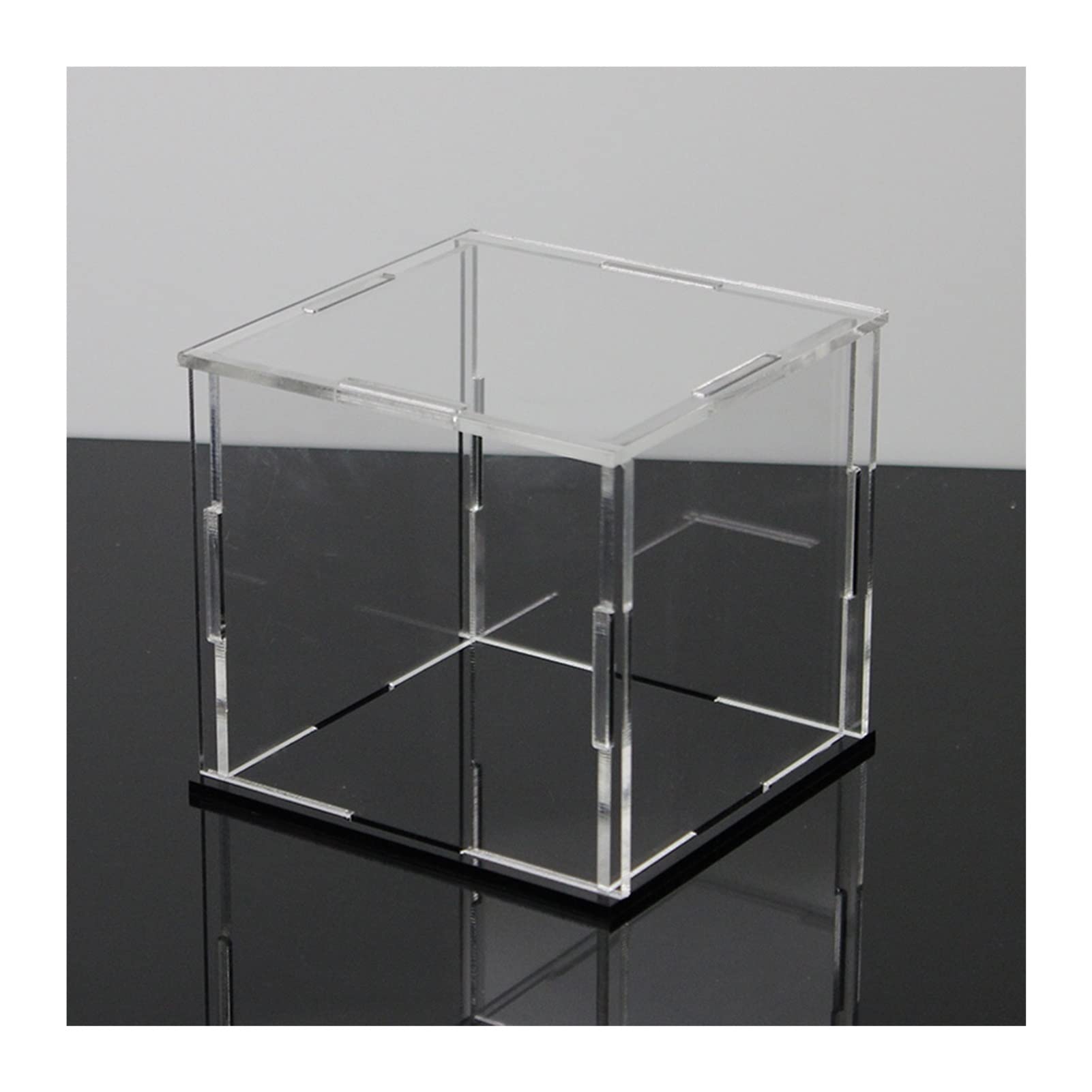Clear Acrylic Display Case with Dustproof Protection - Self-Assembled Storage Organizer Box for Collectibles, Figures & Models - Perfect for Showcasing Action Figures, Funko Pops, and Valuable Collectibles on Countertops or Shelves