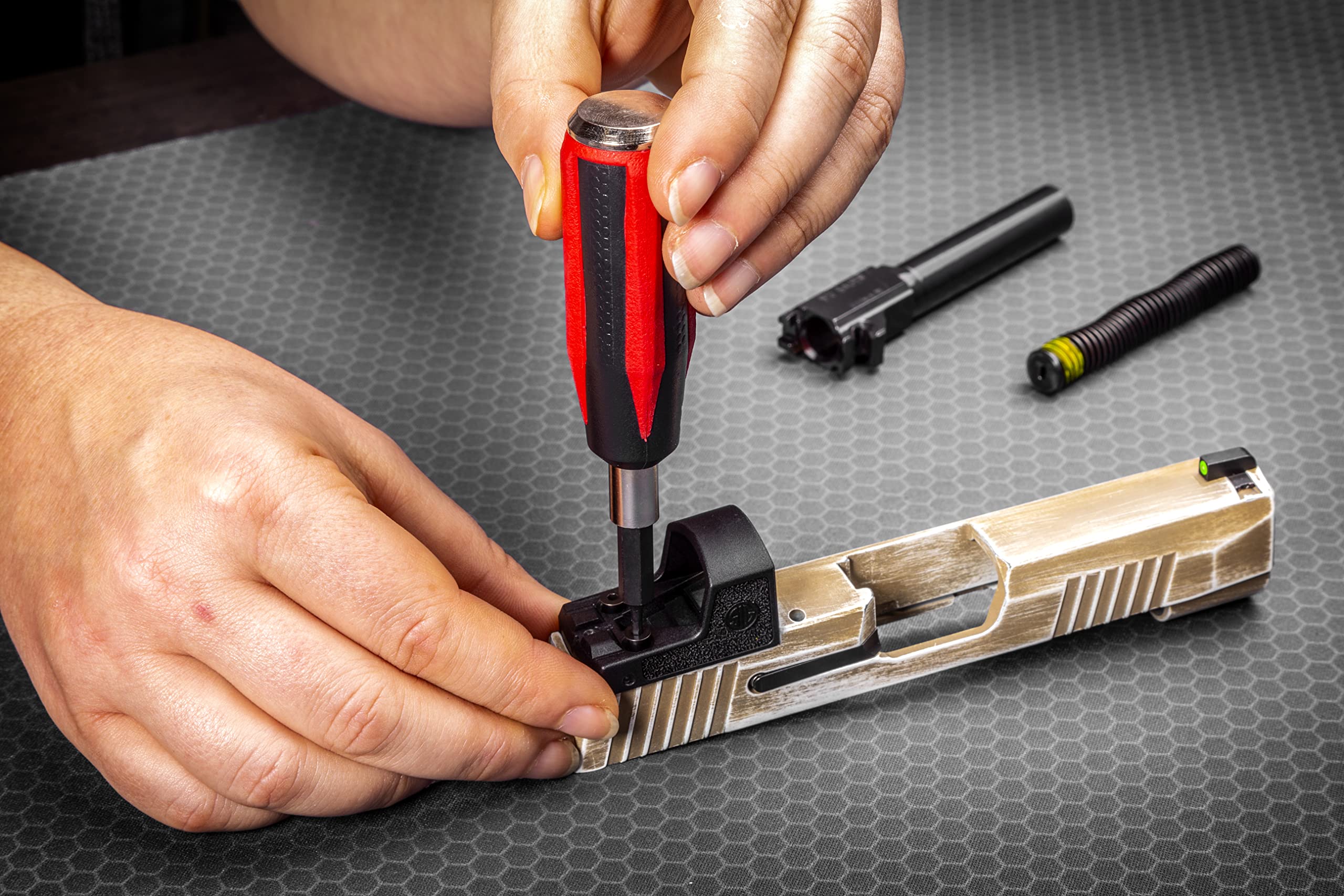 Real Avid 90-Piece Precision Screwdriver Set for Gun Cleaning & Maintenance | Professional Magnetic Bit Driver with LED Light, Hex, Phillips & Torx Bits | Complete Gunsmithing Tool Kit with Turret Tool & Storage Case | Perfect for Firearm Repair, Tactical Gear Maintenance & DIY Gunsmith Projects