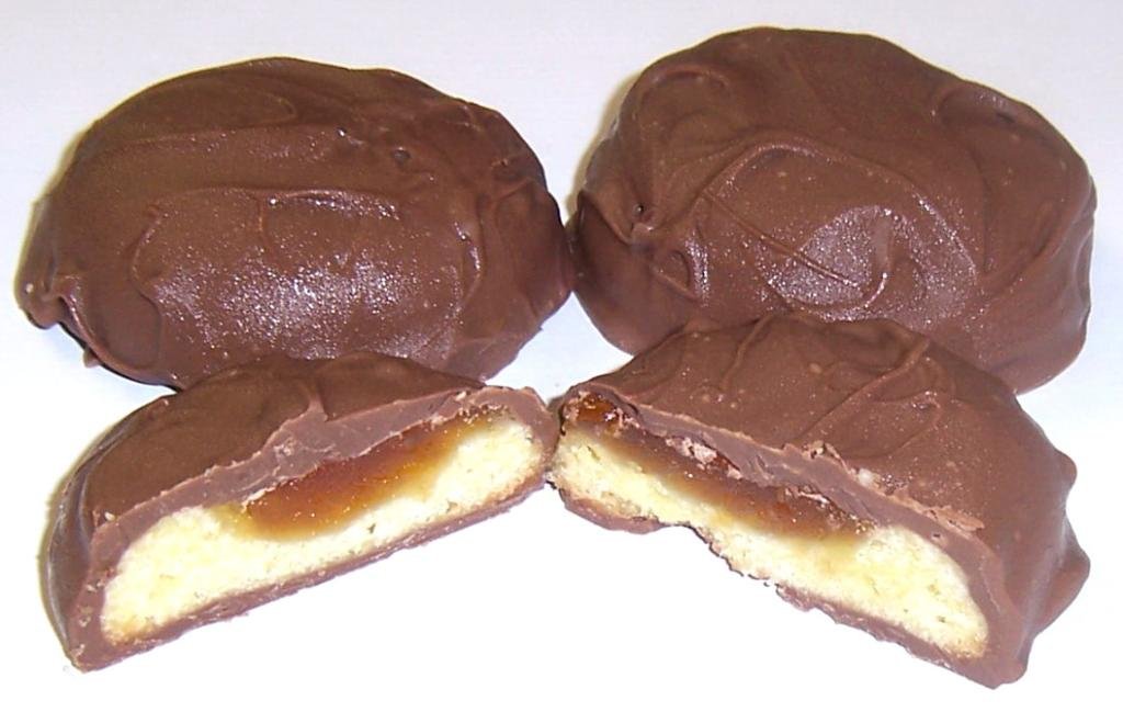 Scott's Cakes Premium Milk Chocolate Covered Apricot Butter Cookies - 1 Pound Gourmet Bakery Gift Box | Perfect for Holidays, Parties & Corporate Gifting