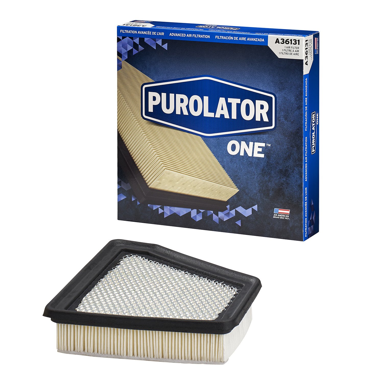 PurolatorONE A36131 Premium Engine Air Filter - High Performance Replacement for Cars, Trucks & SUVs - Improves Fuel Efficiency & Engine Protection - Ideal for Daily Commuting & Road Trips