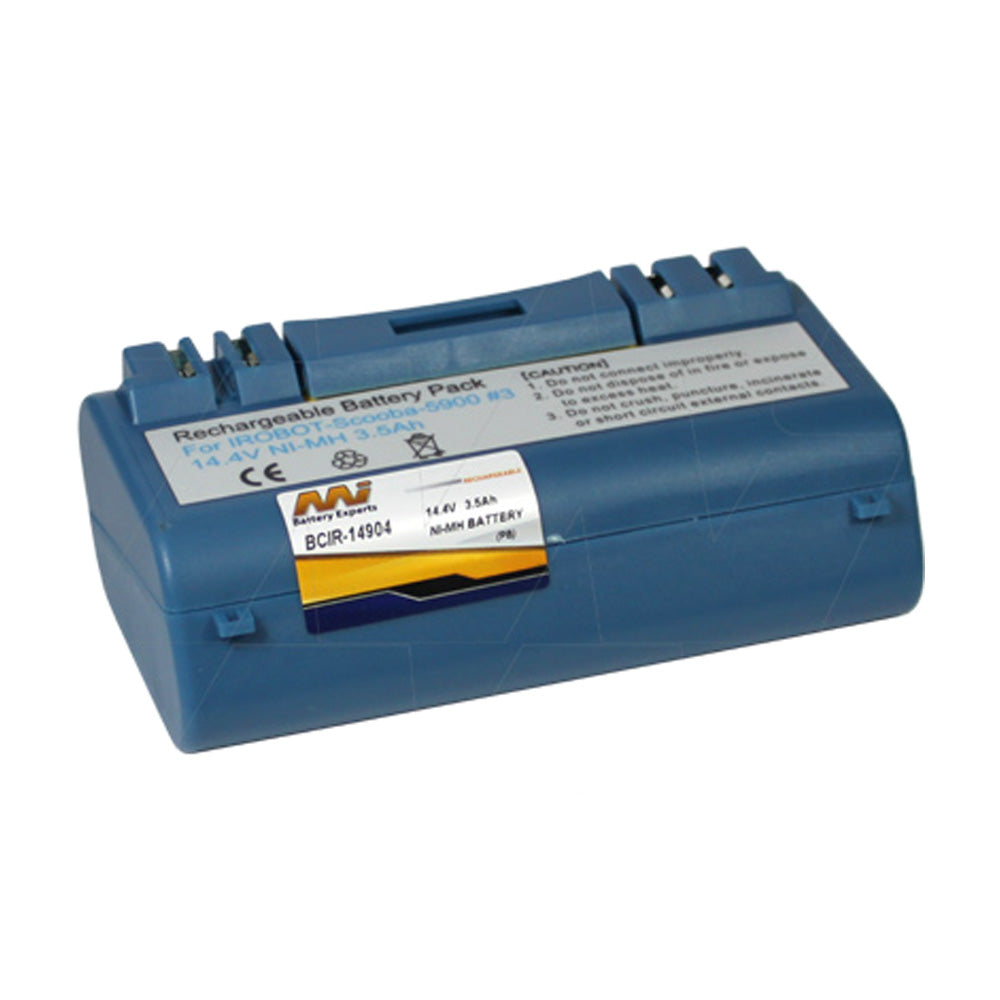 14.4V 4000mAh NiMH Replacement Battery for iRobot Cordless Vacuum Cleaners - Long-Lasting Power for Home Cleaning & Pet Hair Removal