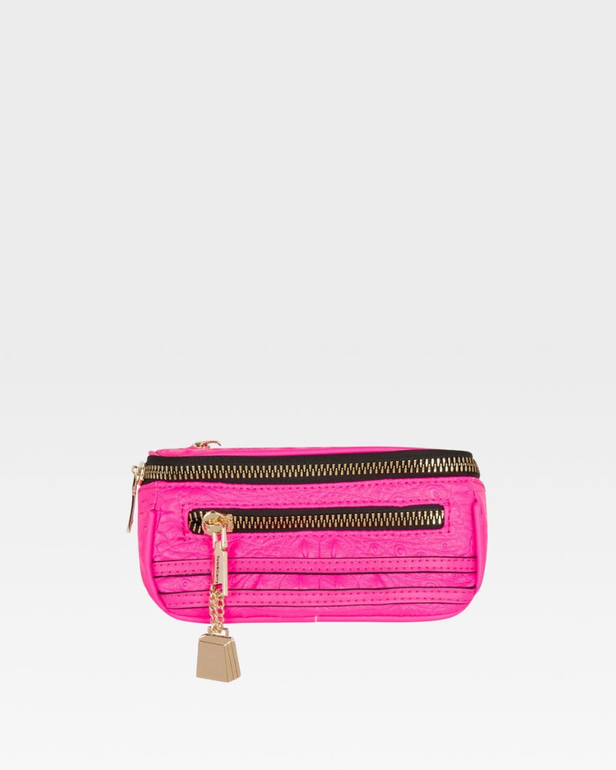 Apollo 2 Mini Fanny Pack Waist Bag in Neon Pink - Stylish Hands-Free Crossbody Bum Bag for Running, Travel, Hiking & Everyday Use