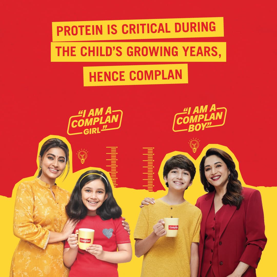 Complan Royale Chocolate Nutrition Drink Powder for Kids - 500g Jar | High Protein & 34 Essential Vitamins for Child Growth | Perfect for School Lunchboxes & After-School Snacks