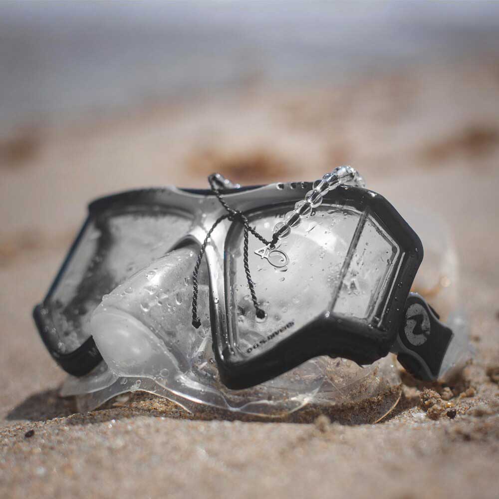 4Ocean Shark Black Beaded Bracelet for Men & Women - Eco-Friendly Ocean Conservation Jewelry - Perfect for Beach, Surfing, and Outdoor Activities