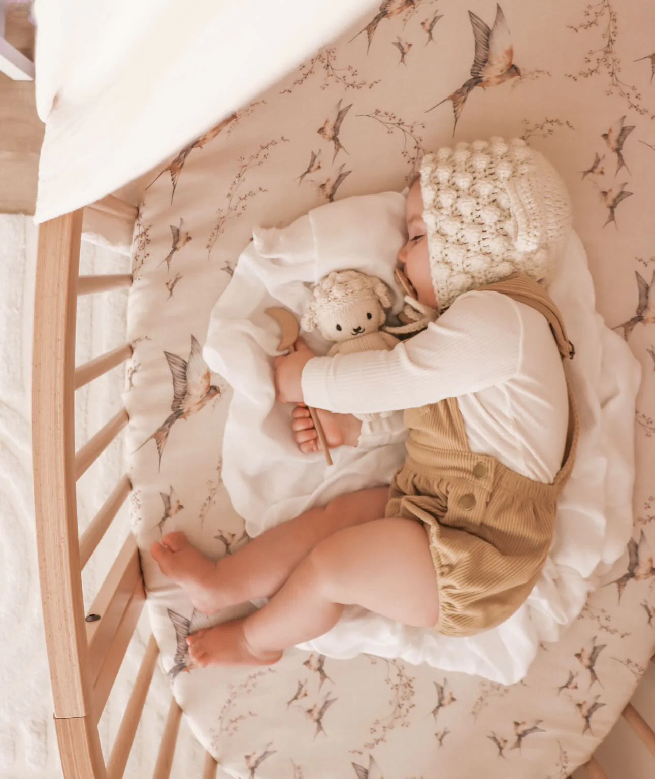 Organic Muslin Cot Sheet for Baby Crib - Soft & Breathable Nursery Bedding - Perfect for Newborns, Infants & Toddlers - Ideal for Nursery, Daycare & Travel Use