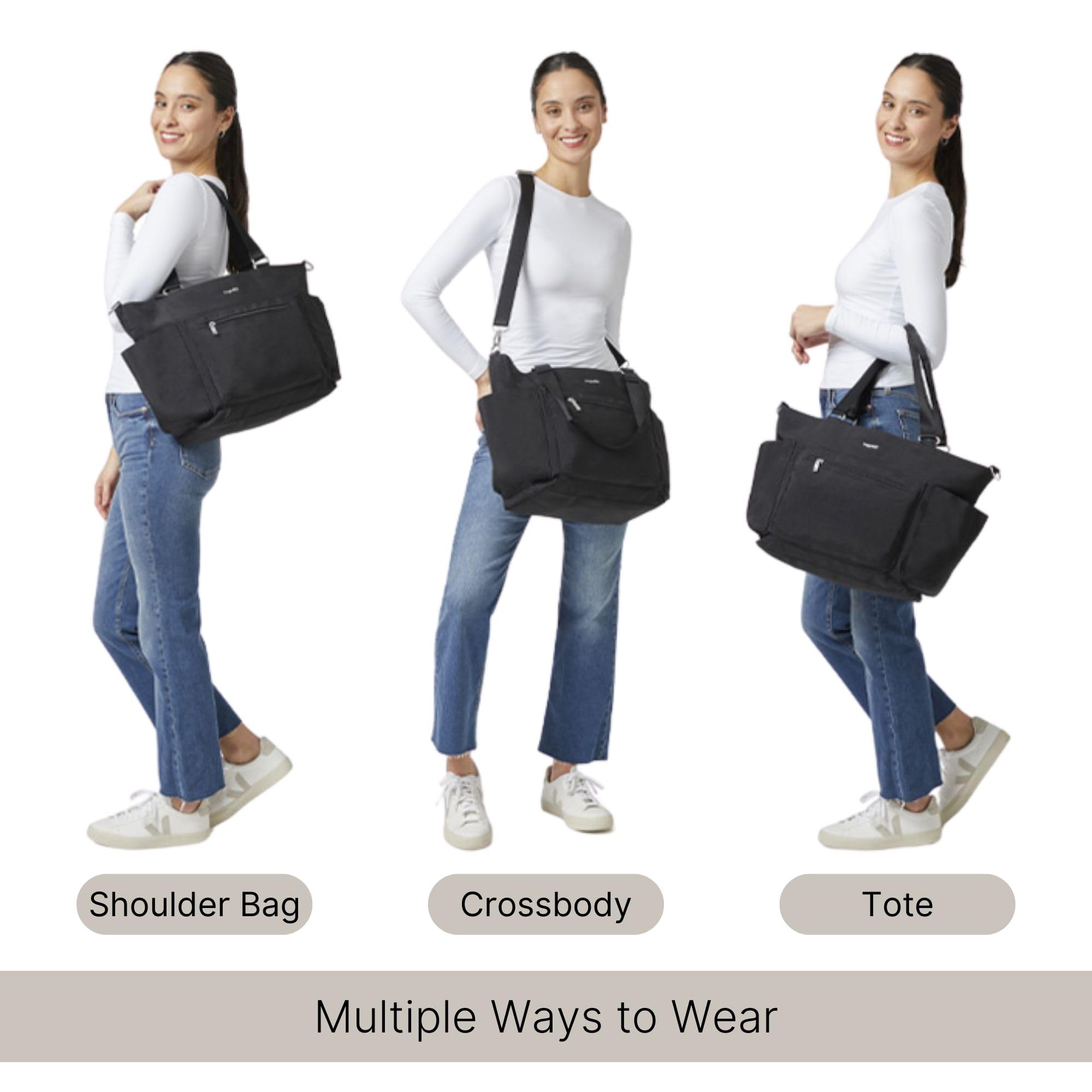 Baggallini Modern Avenue Tote Bag - Stylish & Spacious Women's Work Tote for Office, Travel & Everyday Use