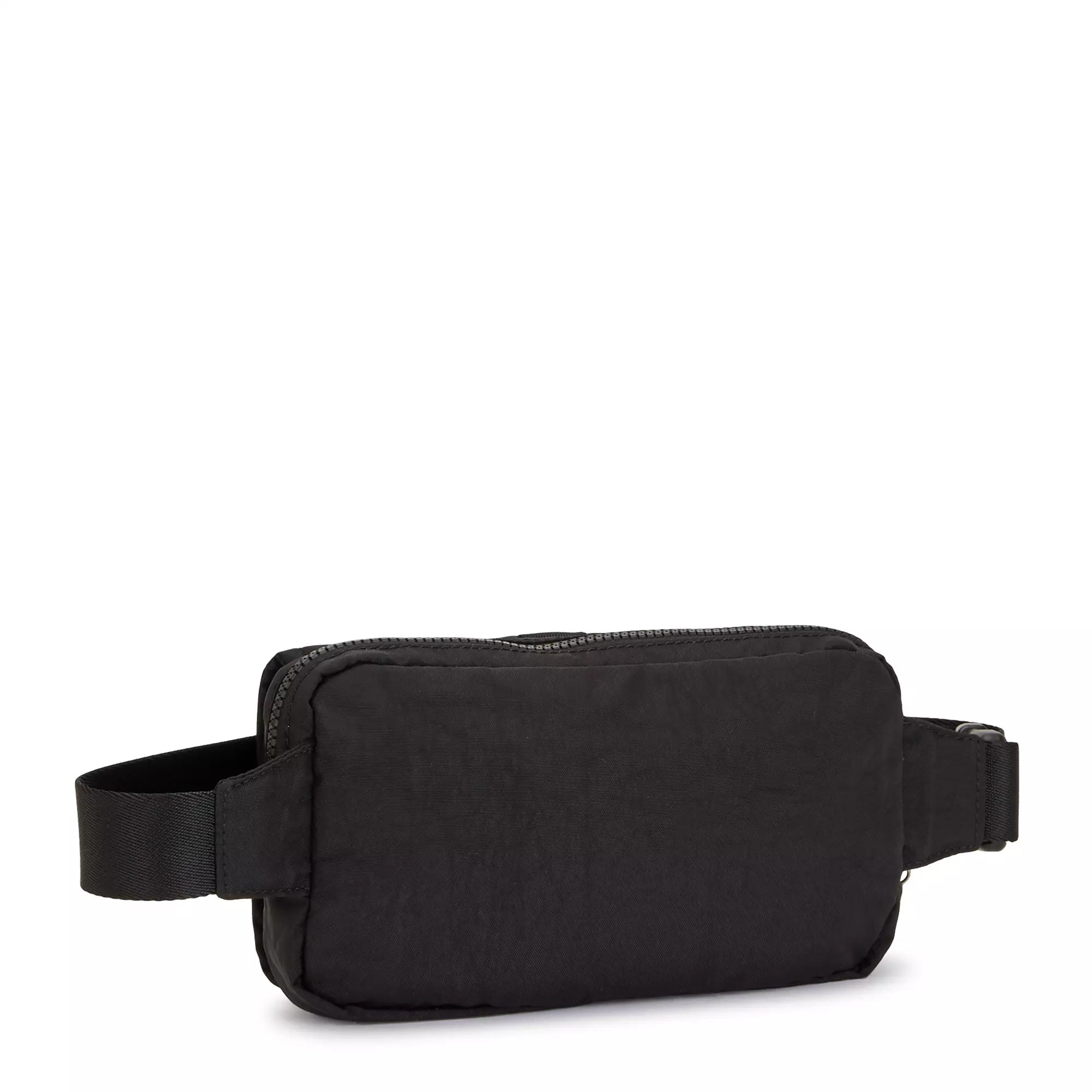 Kipling Izzet Waist Pack - Black Crossbody Fanny Pack for Men & Women | Water-Resistant Travel Belt Bag for Hiking, Running, Gym & Everyday Use (Size M23)