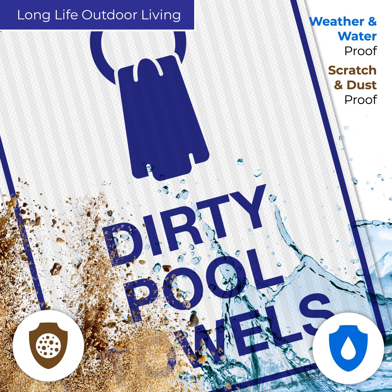 Pool Rules Sign - Sigo Signs 24x30 Inches, Rust-Free .063 Aluminum, Fade Resistant for Indoor/Outdoor Use, Made in USA - Perfect for Public Pools, Resorts & Backyard Swimming Areas