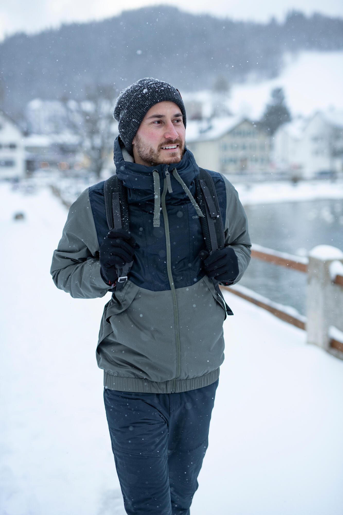 Quechua SH100 Men's Waterproof Hiking Pants - Lightweight, Windproof & Quick-Dry for Outdoor Adventures & Camping