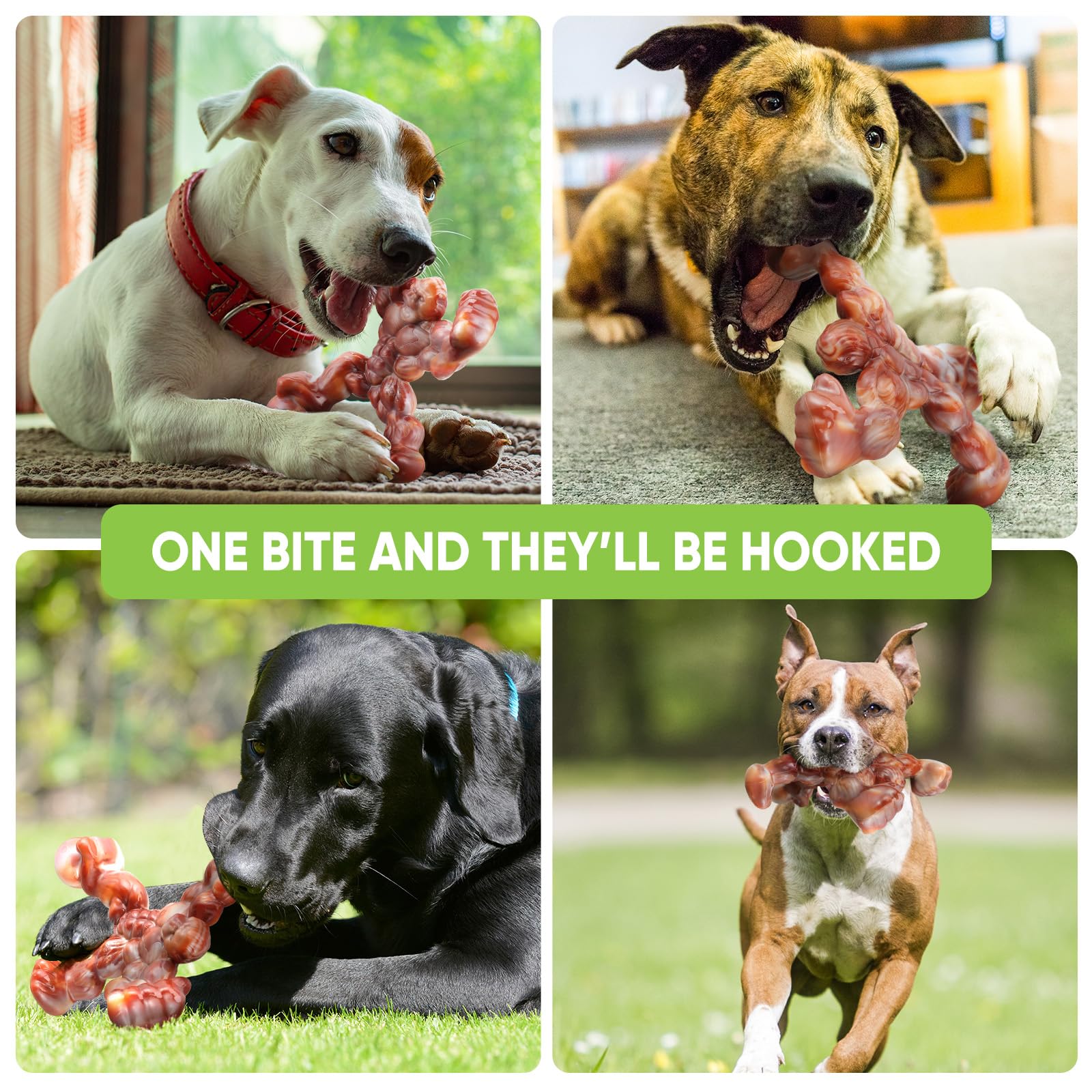Indestructible Dog Chew Toys for Aggressive Chewers - Large Breed