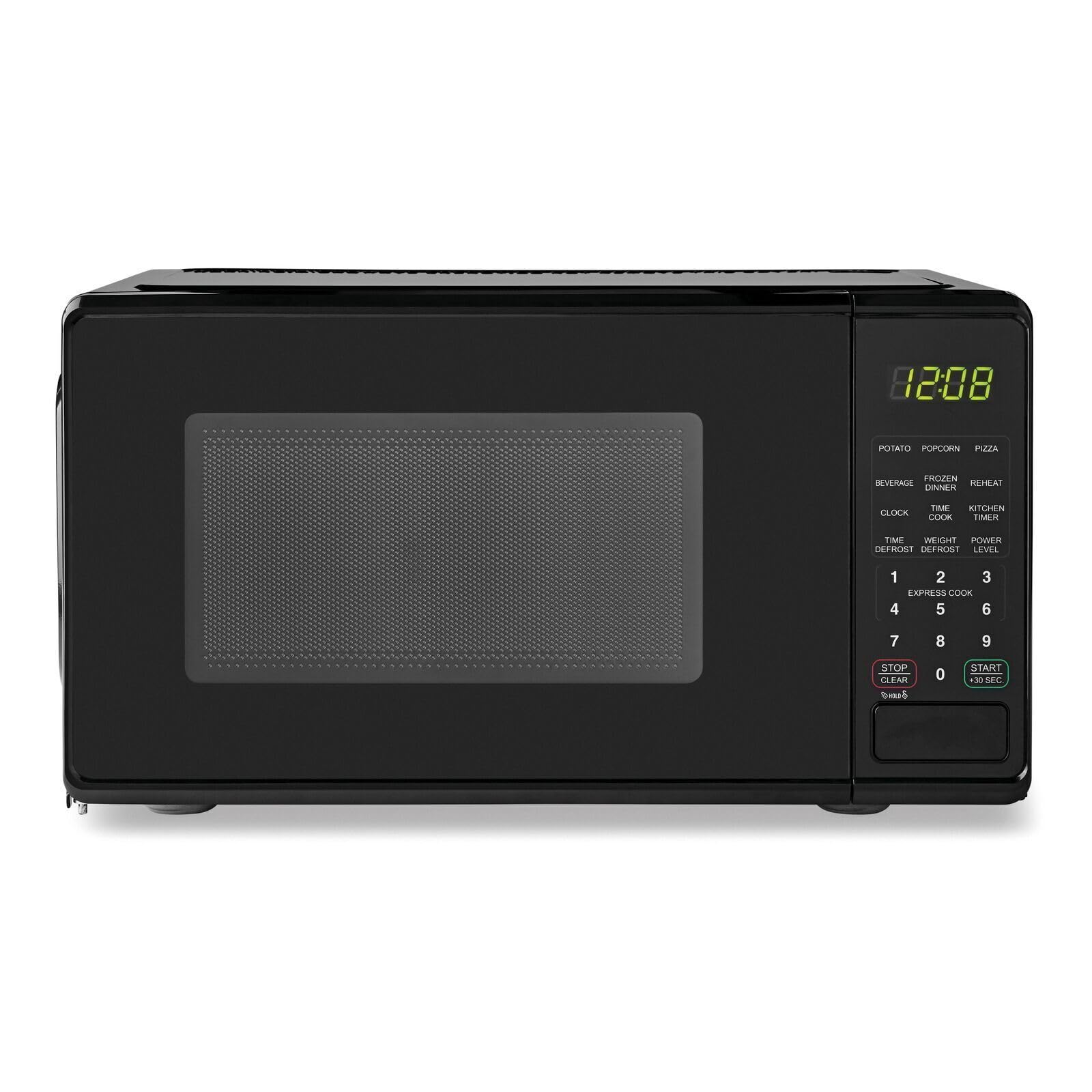 0.7 cu. ft. Compact Microwave Oven - Countertop, Black/White/Red - OEM | Perfect for Small Kitchens, Dorms & Offices