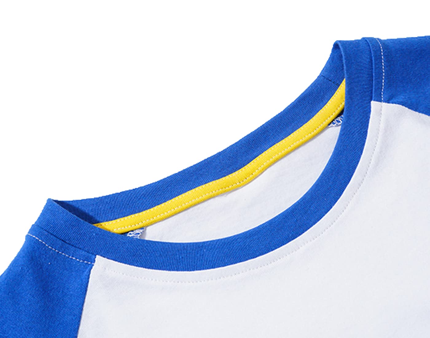 Kids Boys Girls Summer Crewneck Cotton Patchwork Short Sleeve T-Shirt - Comfortable & Stylish Casual Wear for Playdates, Beach Outings & Family Vacations