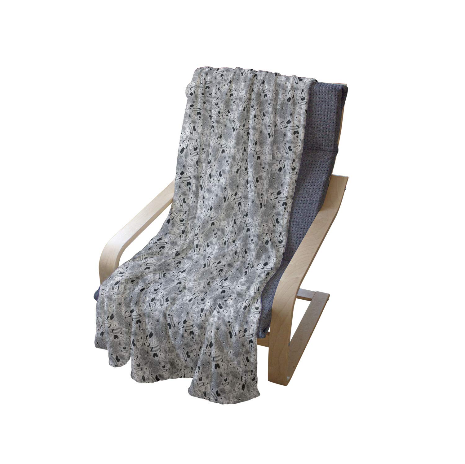 Ambesonne Soft Flannel Fleece Throw Blanket - 50