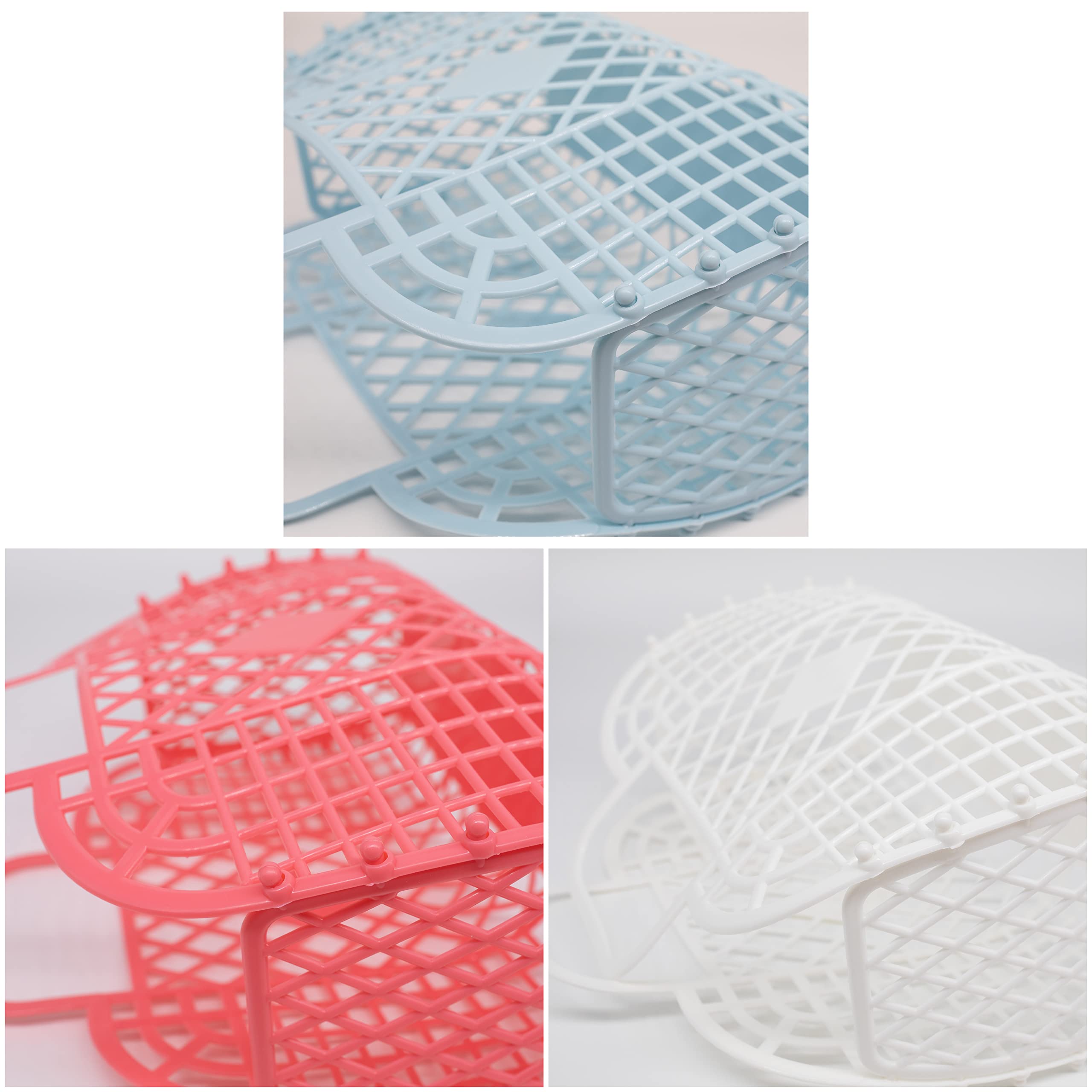 Stylish Jelly Purse & Beach Tote Bag - Clear Plastic Easter Basket for Women - Perfect for Beach Vacations, Pool Parties & Summer Outings