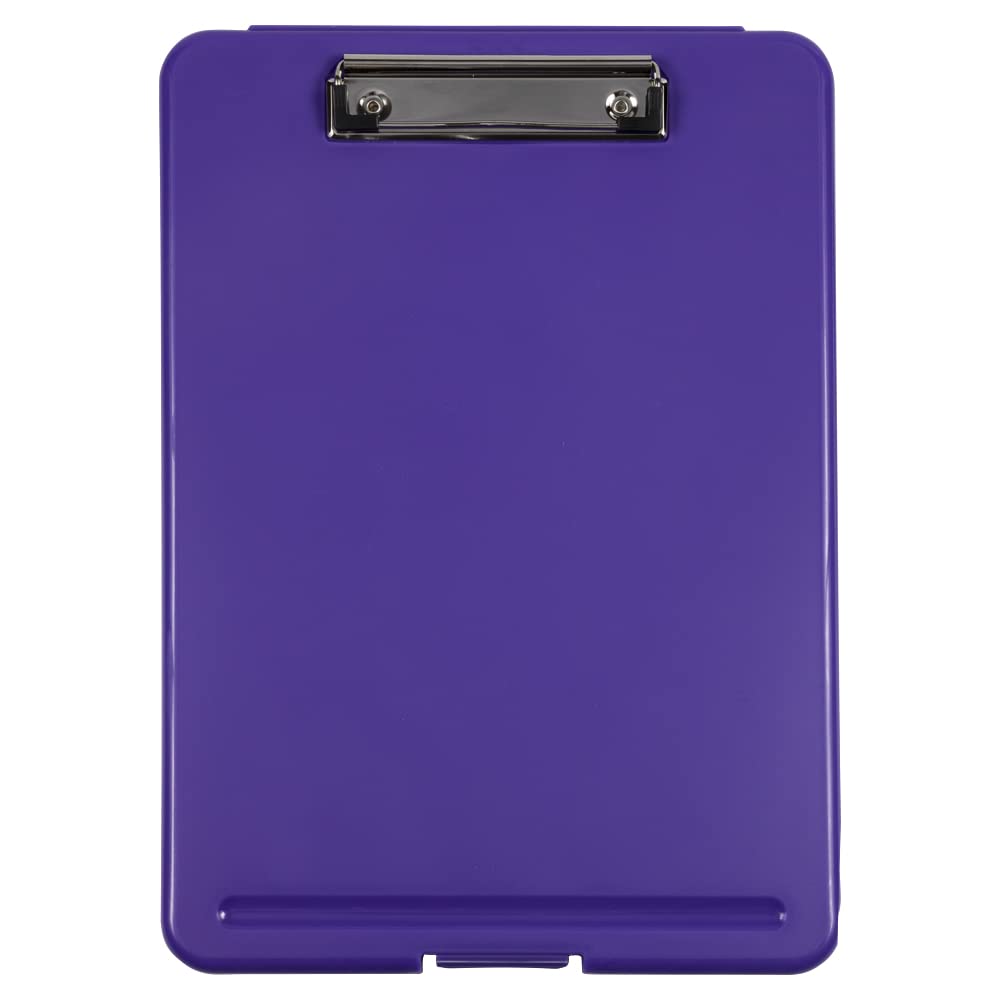 Plastic Clipboard with Metal Clip - Letter Size Storage for Office & School