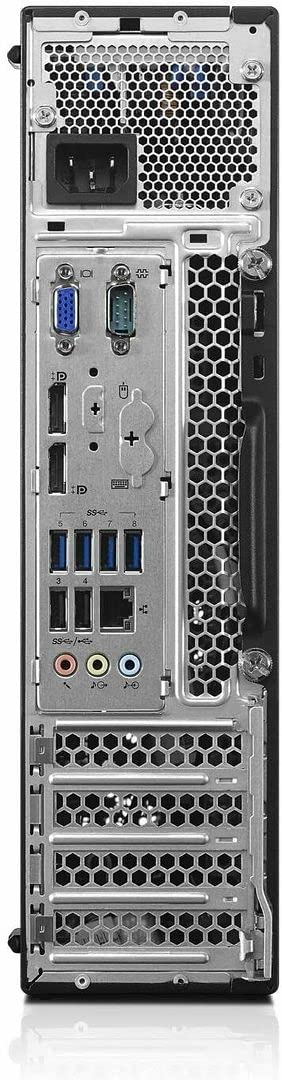 Lenovo ThinkCentre M800 SFF Business Desktop PC - Intel Core i5-6500 3.2GHz Quad-Core, 32GB DDR4 RAM, 1TB SSD, WiFi & Bluetooth, DVD-RW, Wireless Keyboard & Mouse, Windows 10 Pro (Renewed) - Perfect for Office Work, Home Computing & Small Business Use