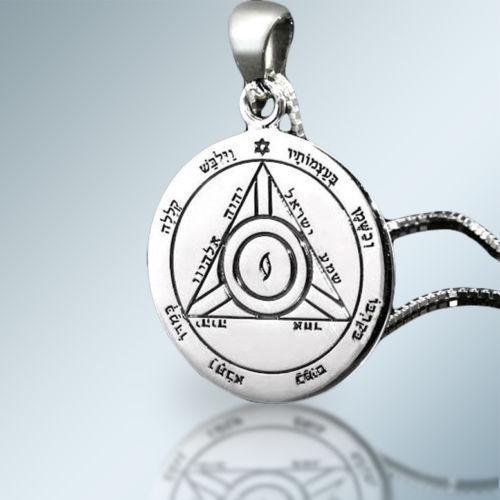King Solomon The Fourth Seal of Saturn Pendant Necklace for Good Luck & Positive Energy - Perfect for Meditation, Spiritual Protection & Attracting Good News