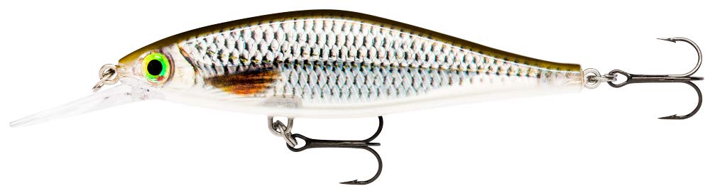 Rapala Shadow Rap Shad Deep Diving Fishing Lure with Two Size 6 Hooks (1.5-1.8m) - Perfect for Bass, Walleye & Pike Fishing in Deep Lakes & Rivers