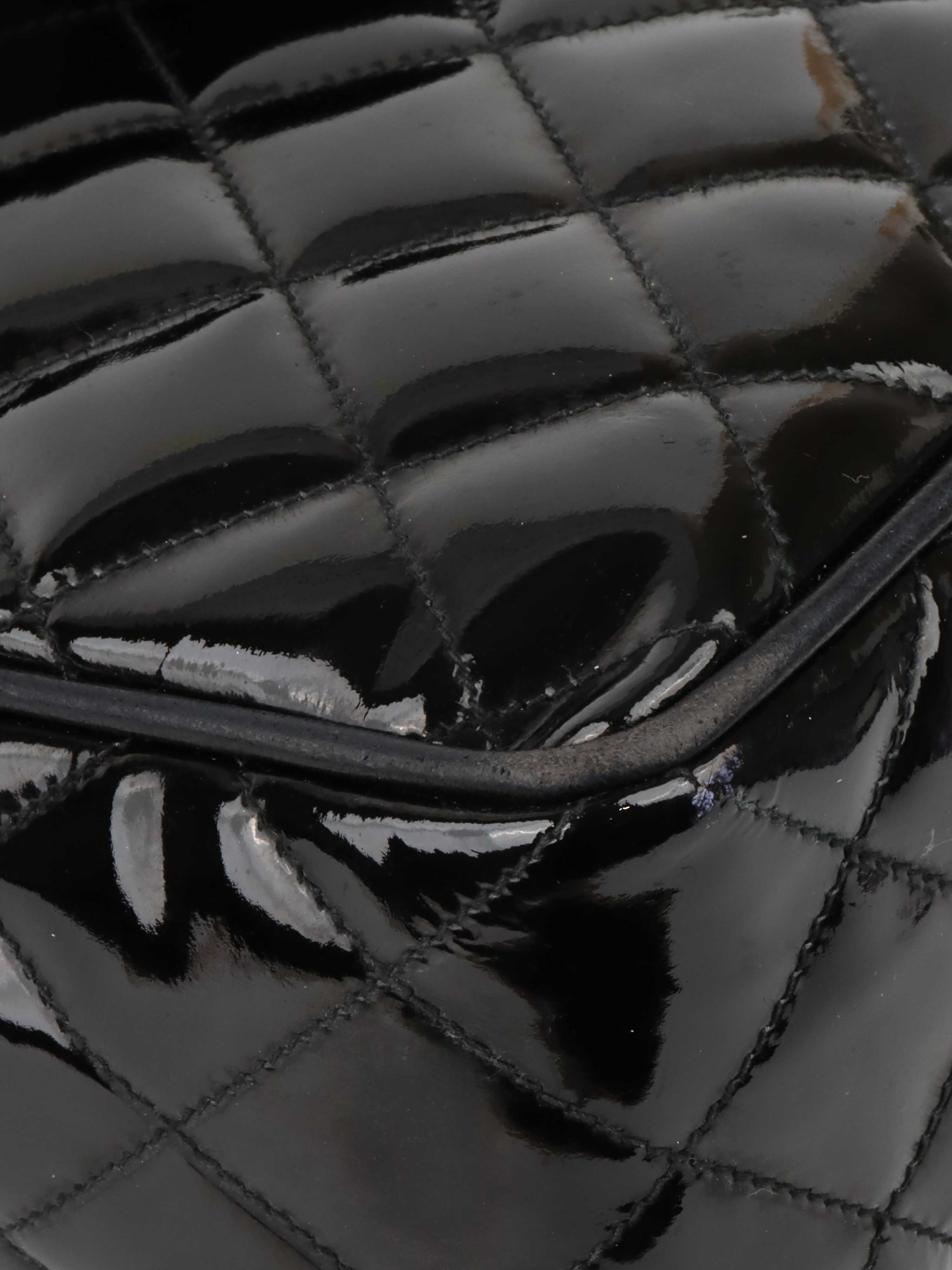 Chanel Black Patent Leather Shoulder Bag for Women - Luxury Designer Handbag for Work, Evening & Special Occasions