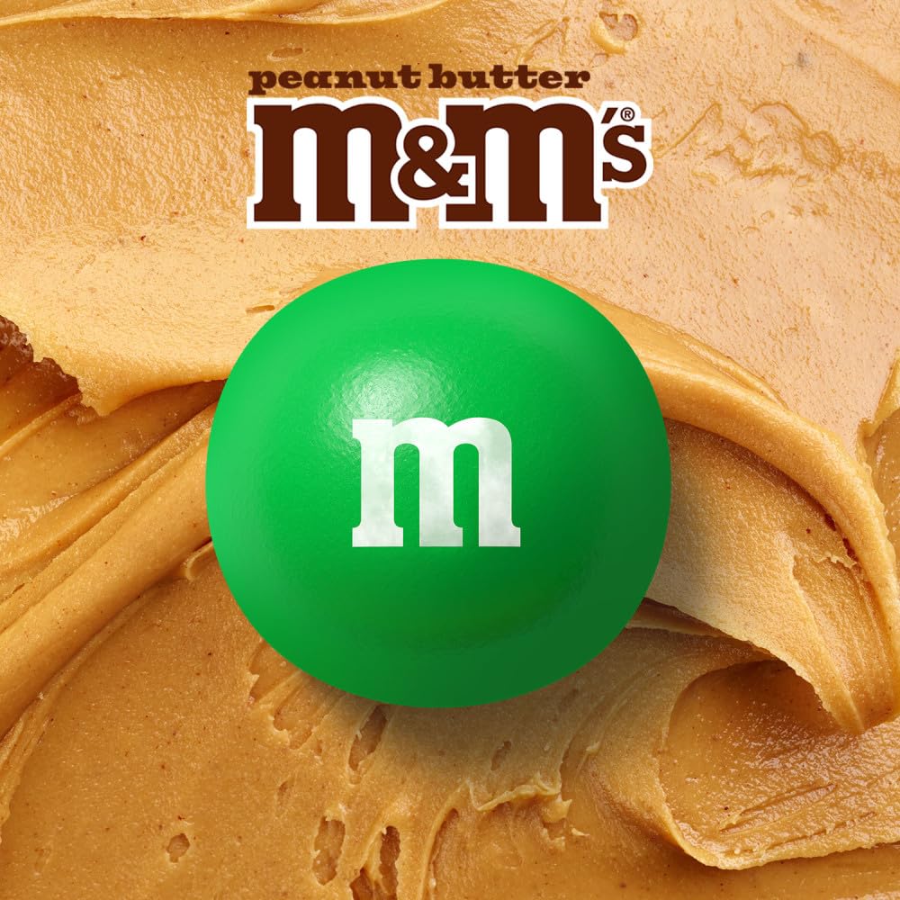 M&M'S Peanut Butter Milk Chocolate Candy - 9 oz Sharing Size Bag | Bulk Candy for Parties, Office Snacks & Halloween Treats