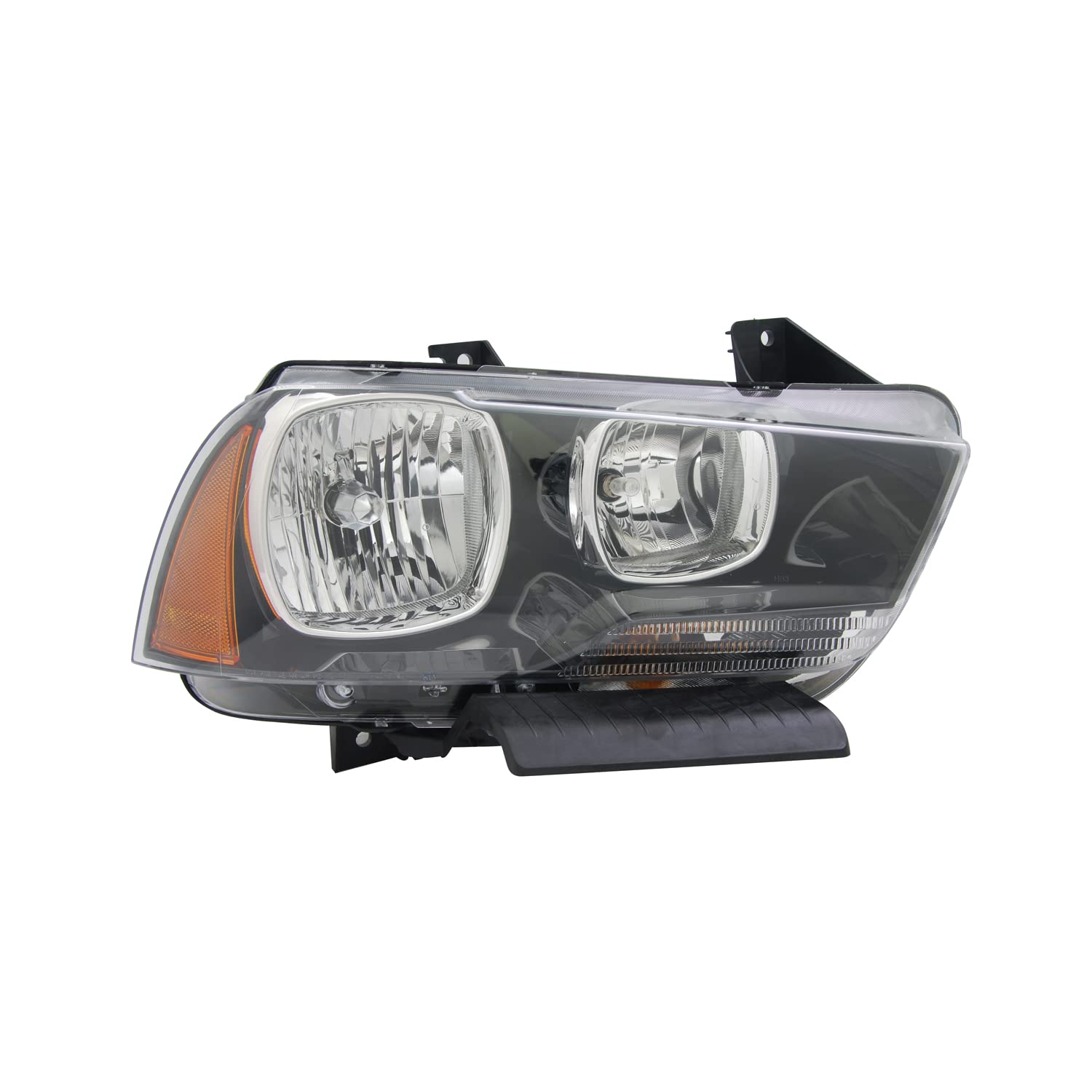 TYC Right Headlight Assembly Compatible with 2011-2014 Dodge Charger - Replacement Headlamp for Improved Night Visibility & Safety Driving