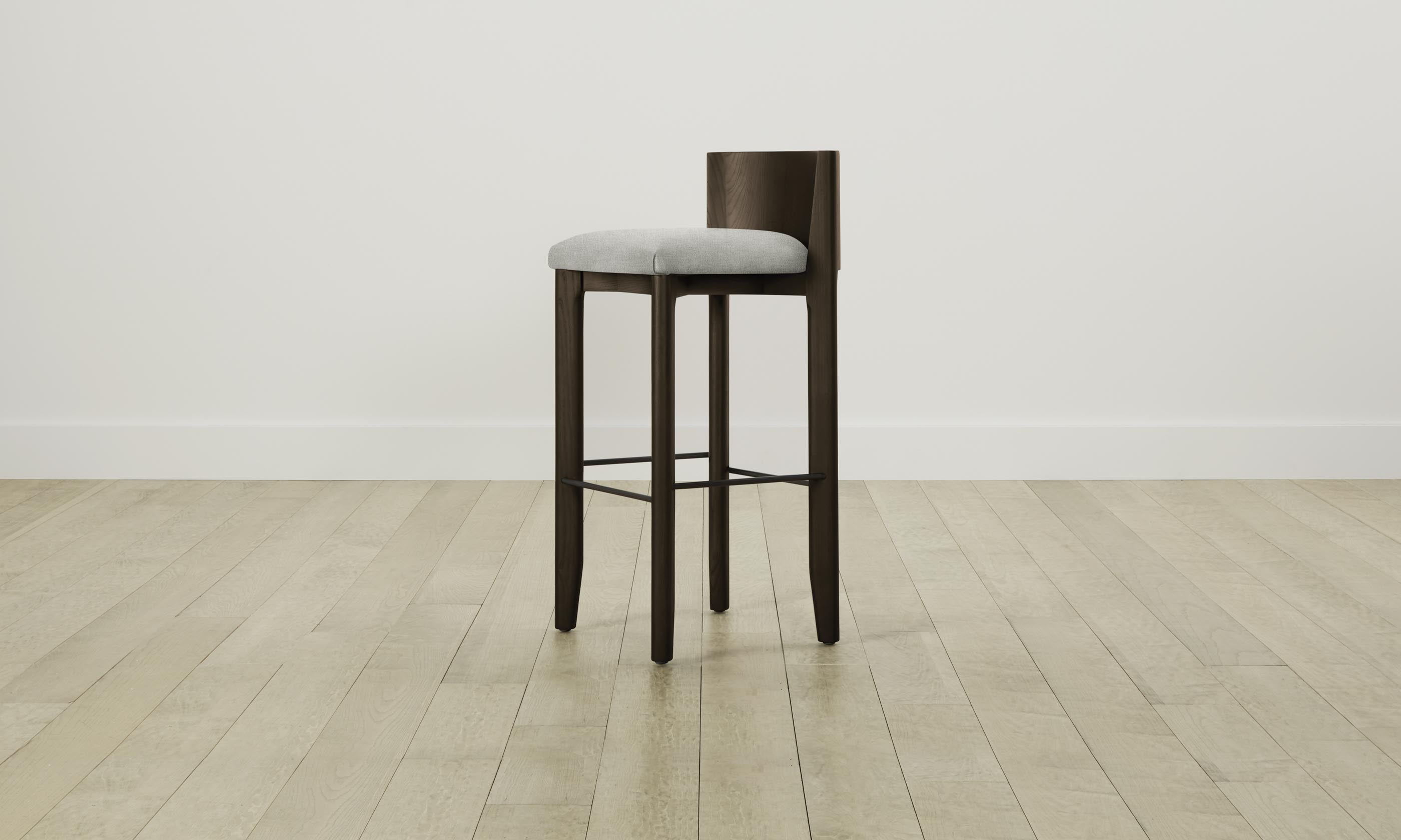 Premium Delancey Bar & Counter Stool - Modern Performance Mélange Weave in Flint Gray - Perfect for Kitchen Islands, Breakfast Bars & Home Decor