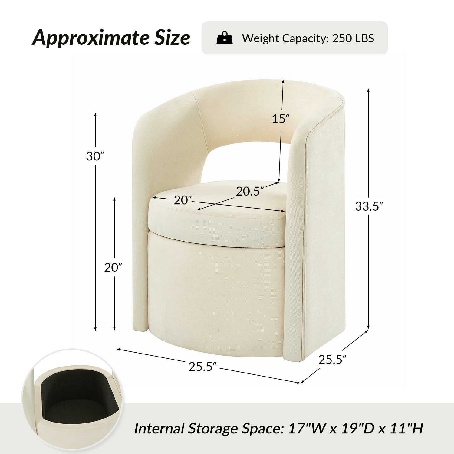 Modern Dining Chair with Storage - Wright Versatile Design for Kitchen, Dining Room & Office - Space-Saving & Stylish Seating Solution