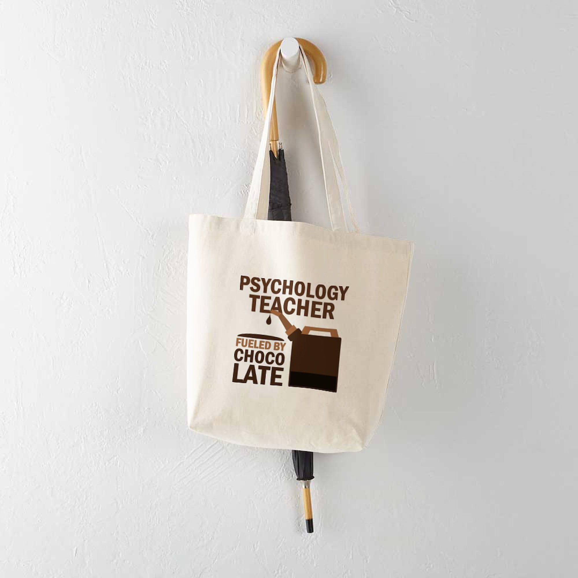 Funny Psychology Teacher Gift Tote Bag - Natural Canvas Reusable Shopping Bag for School, Work & Groceries | CafePress