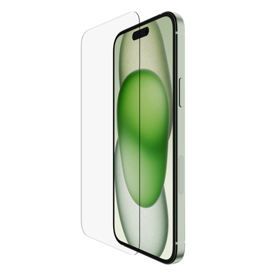 Belkin Screen Protector for iPhone 15 - Tempered Glass, Anti-Scratch, HD Clear - Perfect for Everyday Use, Work & Travel