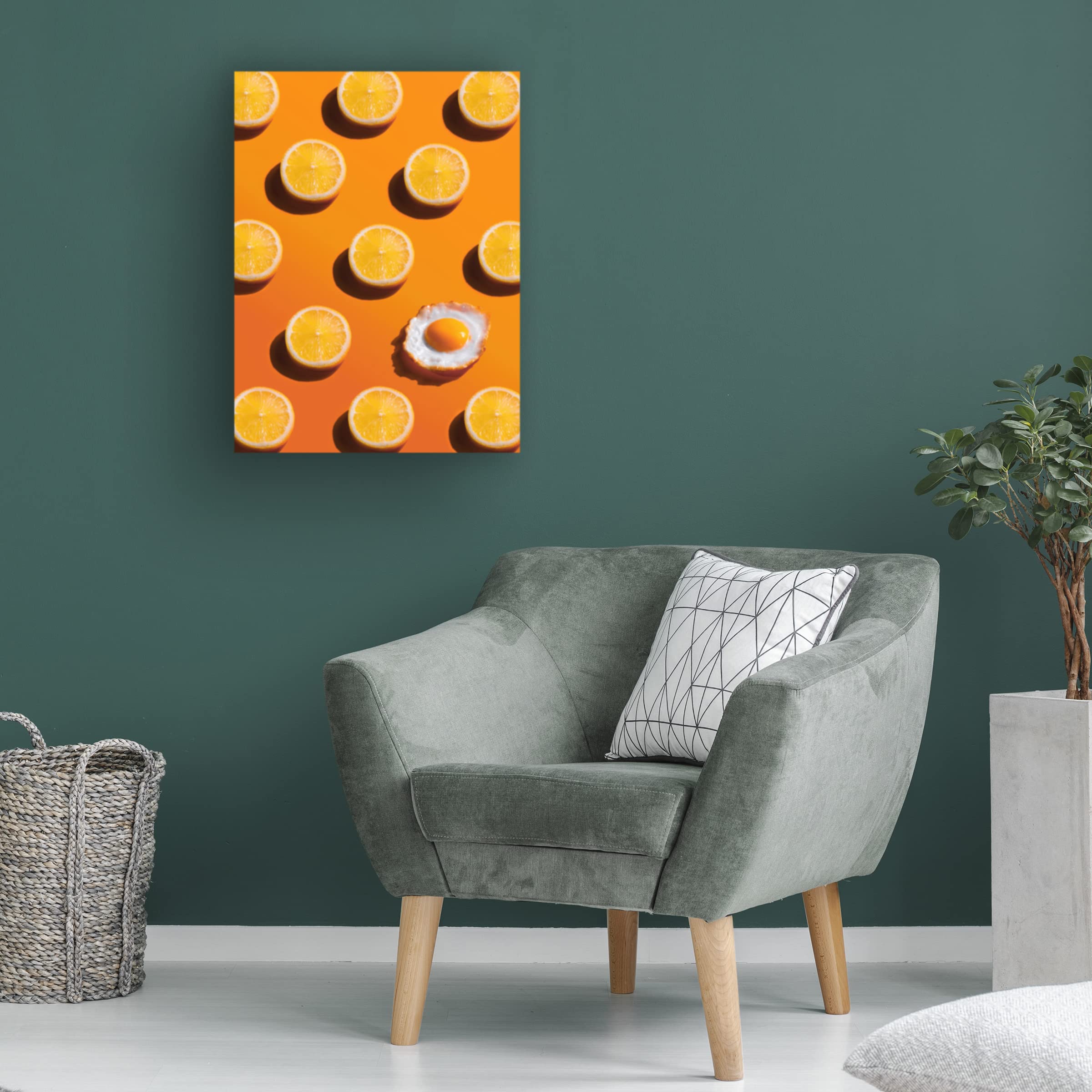 Trademark Fine Art 'Sunny Side' Canvas Wall Art by Dina Belenko - Vibrant Still Life Painting for Living Room, Bedroom & Office Decor