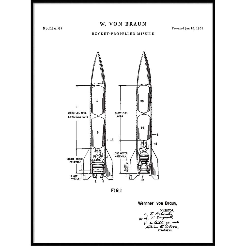 Missile Poster - Vintage Military Wall Art Print | Military Gifts for Men | Home & Office Decor | QP316 | Perfect for Man Cave, Bar, or Military Enthusiast's Room
