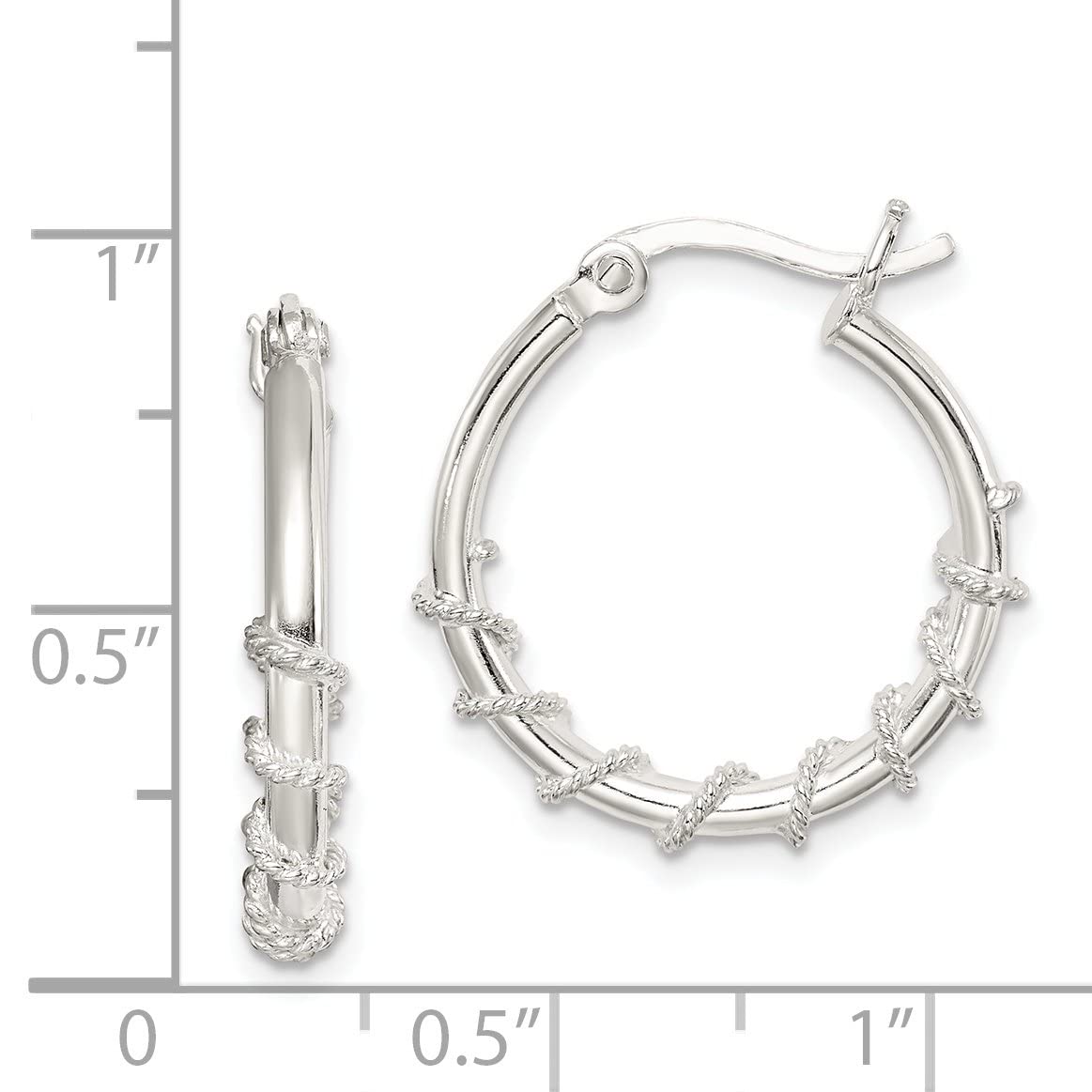 Sterling Silver Hoop Earrings for Women - Elegant & Durable 925 Silver Jewelry - Perfect for Everyday Wear, Parties & Gifts