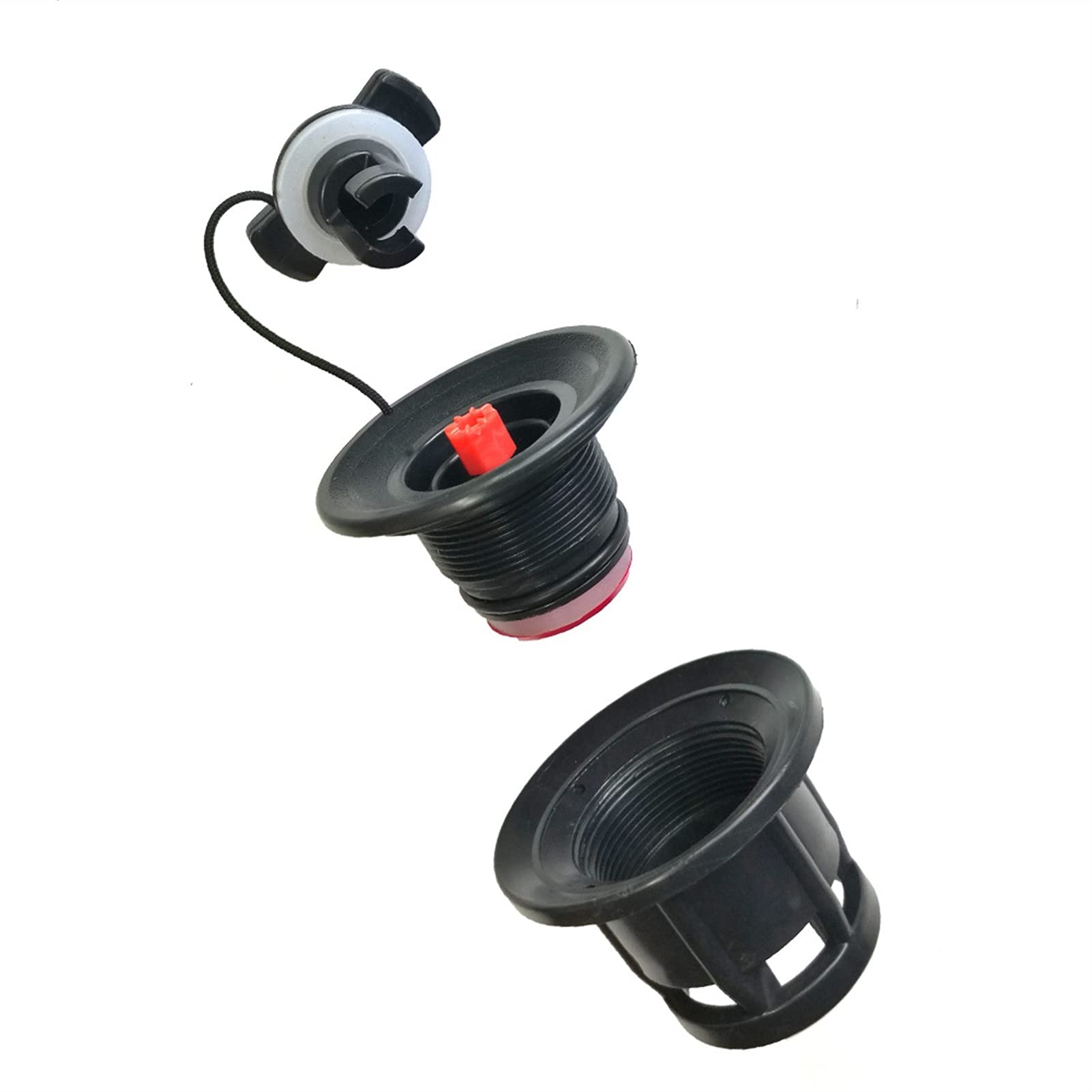 PVC Kayak Air Nozzle Valve Replacement - 8 Groove Inflatable Boat Valve Caps for Dinghy, Raft, Pool & Fishing Boats - Perfect for Kayak Storage, Transport & Maintenance - Ideal for Water Sports, Fishing Trips & Outdoor Adventures