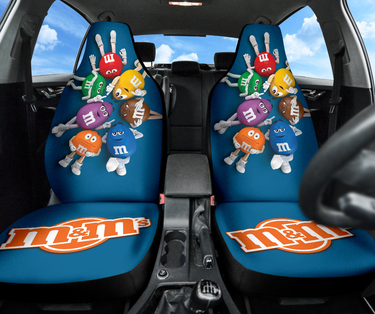 Premium M&M Members Car Seat Covers 210101 - Waterproof & Durable Auto Accessories for Cars, Trucks & SUVs - Perfect Gift for Car Enthusiasts & M&M Fans