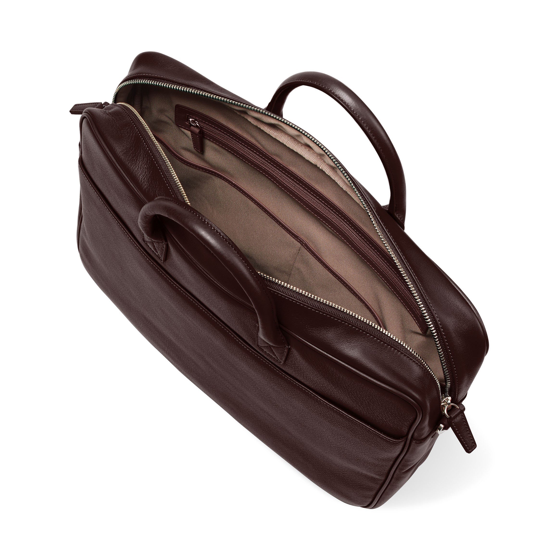 Premium Henderson Leather Laptop Briefcase for Business Professionals - Stylish Brown Office Bag for Men & Women - Perfect for Work, Travel & Business Meetings