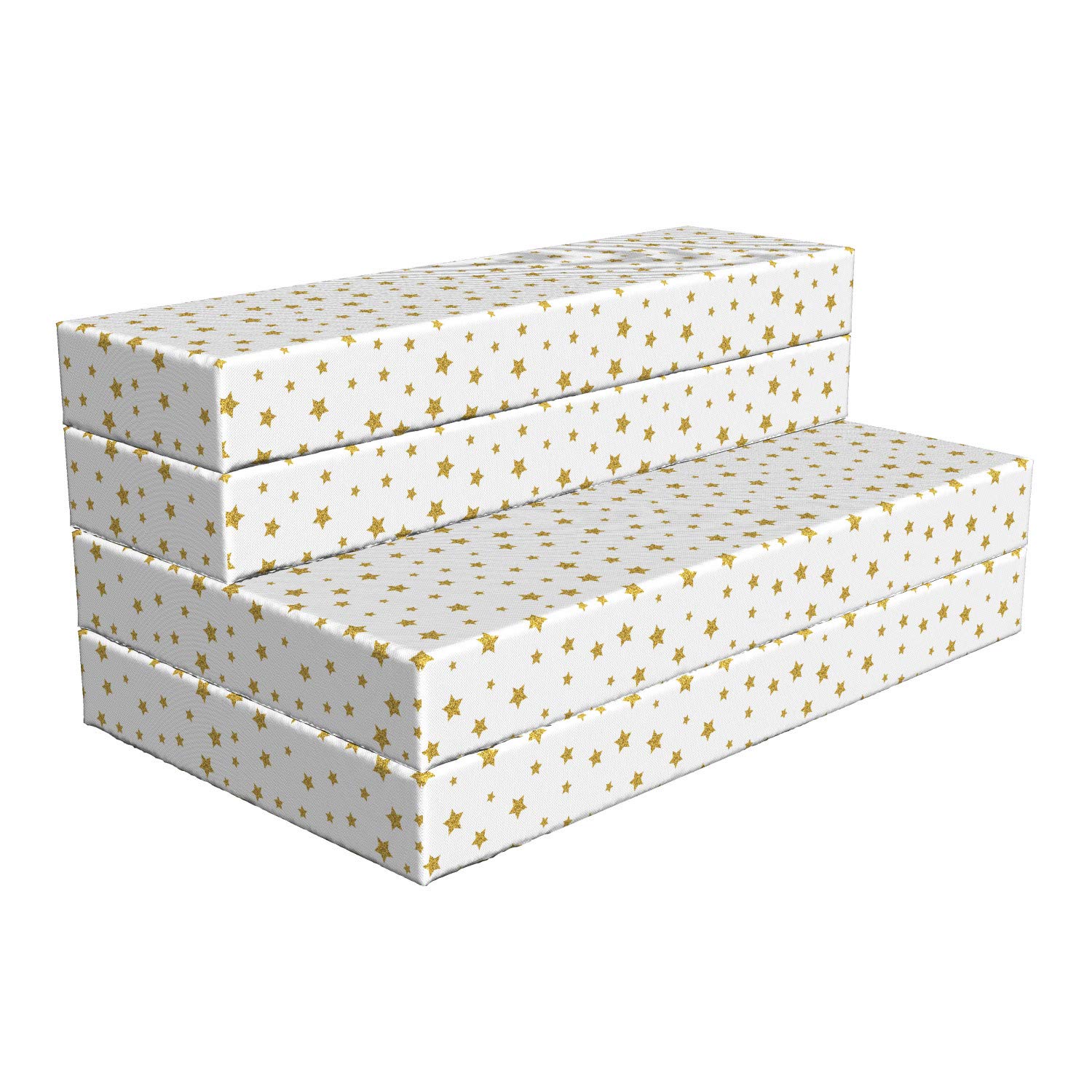 Ambesonne Foldable Mattress for Birthday Party Decor - Yellow Stars Pattern, 78.7