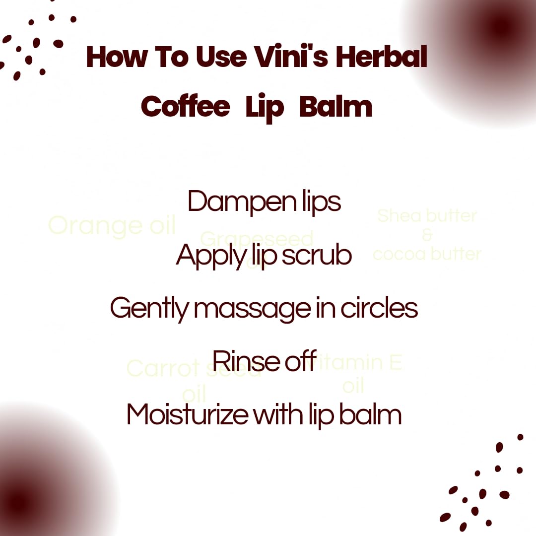 Organic Coffee Lip Balm for Dry & Chapped Lips - Hydrating Lip Moisturizer with Cocoa Butter & Almond Oil - Natural Nourishment for Men & Women - Perfect for Winter Care, Daily Hydration & On-The-Go Use (8g)