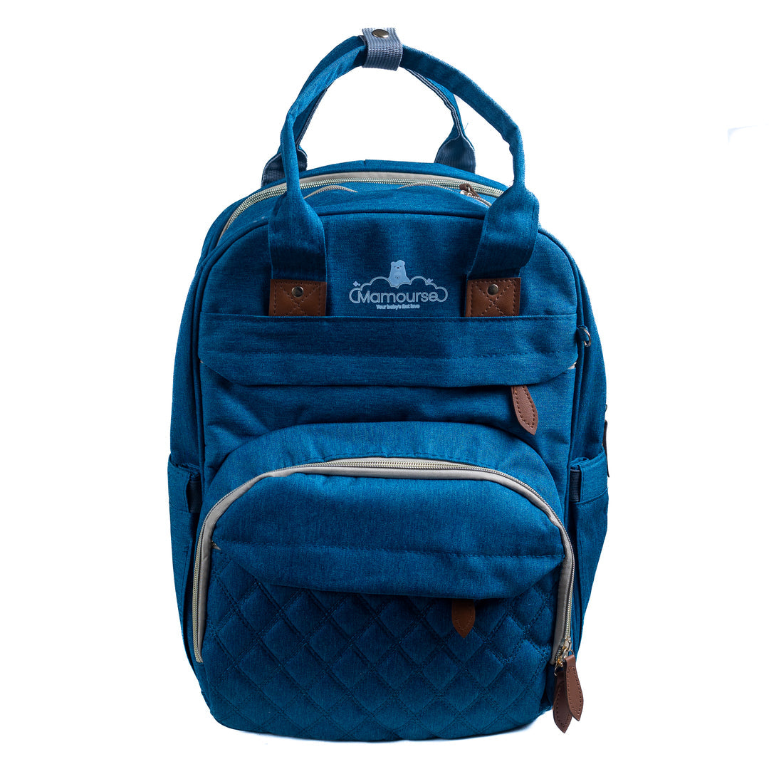 BabyBear Diaper Bag Backpack - Large Insulated Baby Bag with Changing Pad, Stroller Straps & Multiple Pockets for Travel, Daycare & Outings