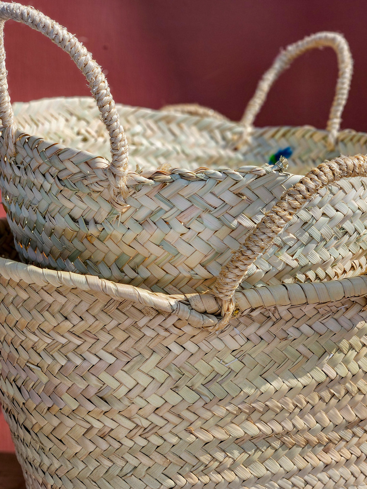 Hand Embroidered Market Basket with Cosmos Floral Design - Eco-Friendly Cotton Tote Bag for Grocery Shopping, Picnics & Farmers Market