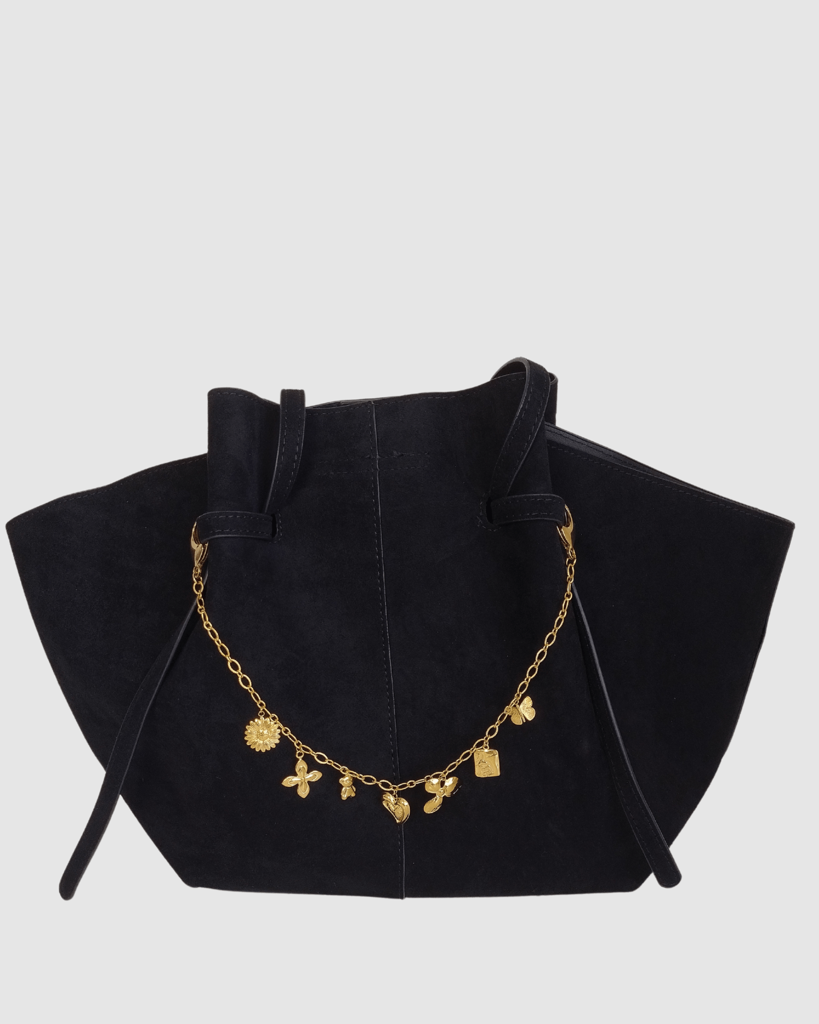 Izoa Gold Statement Bag Charm Chain - Elegant Accessory for Handbags, Purses & Backpacks | Perfect for Parties, Weddings & Everyday Use