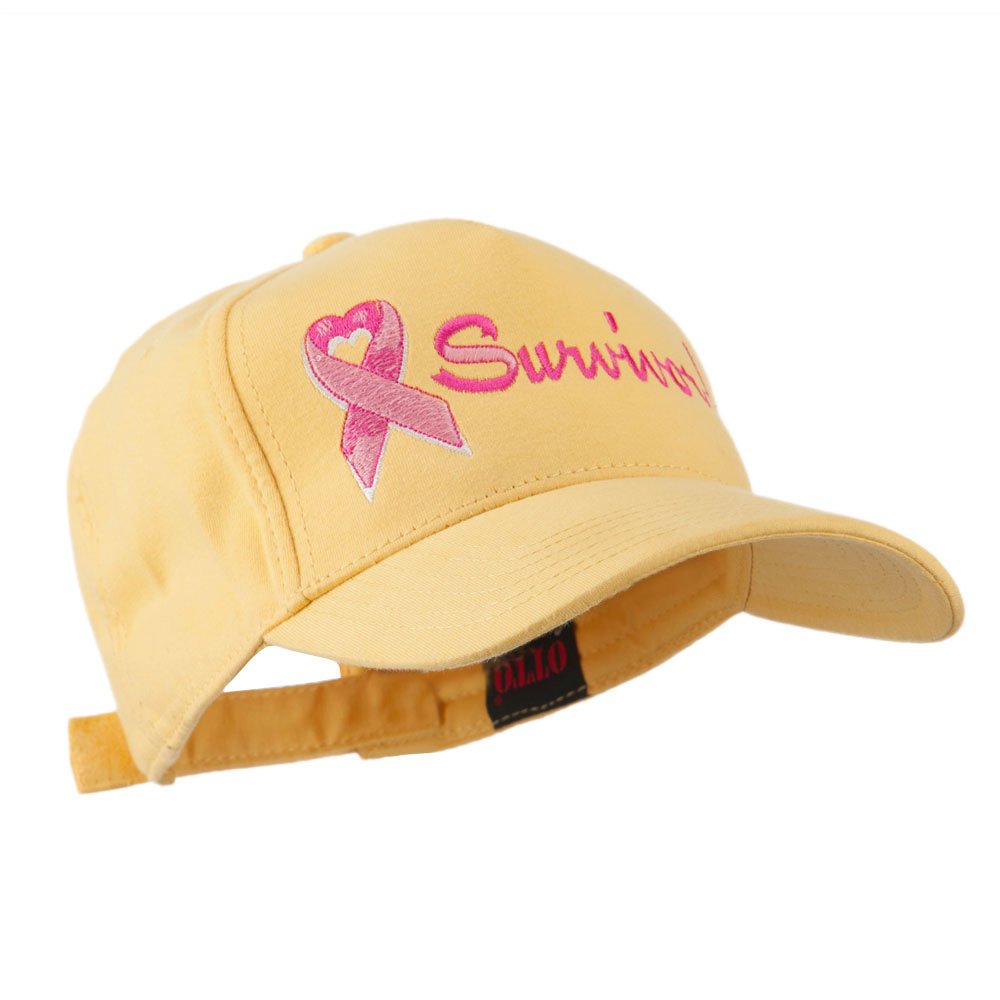 Breast Cancer Survivor Embroidered Ribbon Cap - Pink Ribbon Awareness Hat for Women & Men - Perfect for Support Events, Fundraisers & Daily Wear