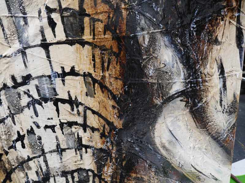 Abstract Realism African Elephant Wall Art - Handmade Canvas Painting for Home & Office Decor - Perfect for Living Room, Bedroom, or Gift