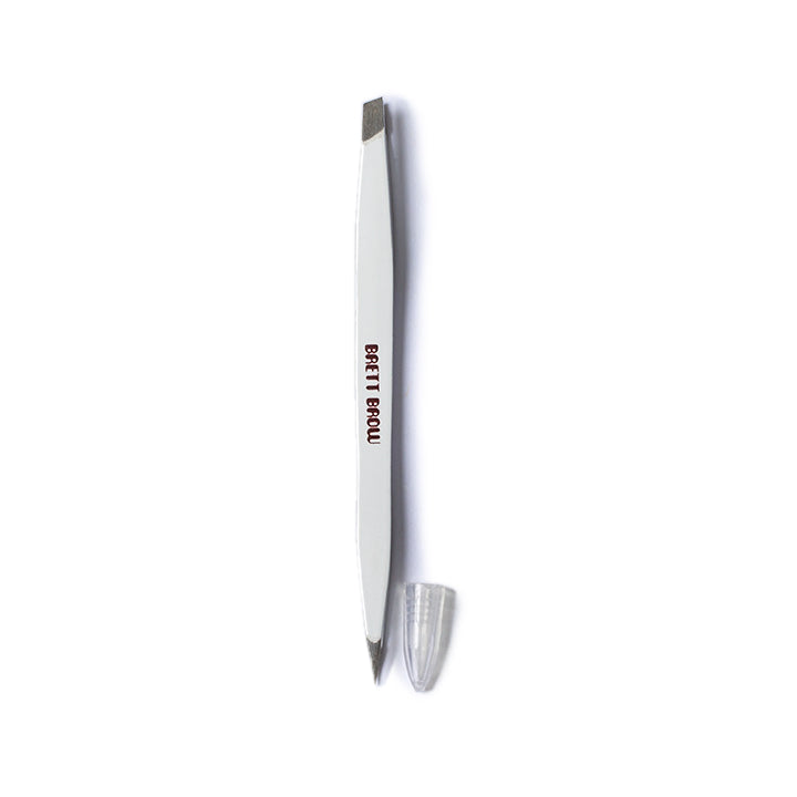 Brett Brow Tweezers - Professional Stainless Steel Eyebrow Tweezers for Precise Hair Removal - Perfect for Eyebrow Shaping, Grooming & Makeup Application