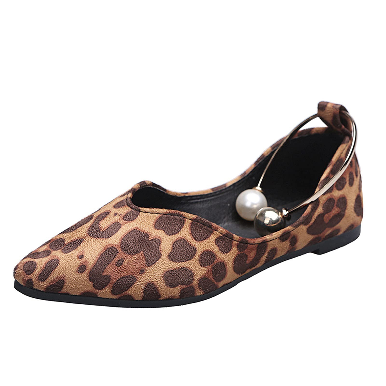 Women's Cow Print Slip-On Loafers - Memory Foam Sneakers with Wide Width for Comfort - Casual Flats for Walking, Work & Everyday Wear