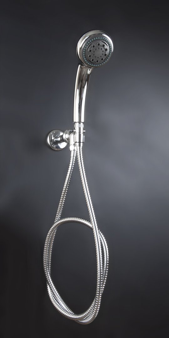 Voyager Chrome Handheld Shower Head Kit - High Pressure 6-Setting Showerhead with 5ft Hose, Easy Installation for Bathroom, Spa & RV Use
