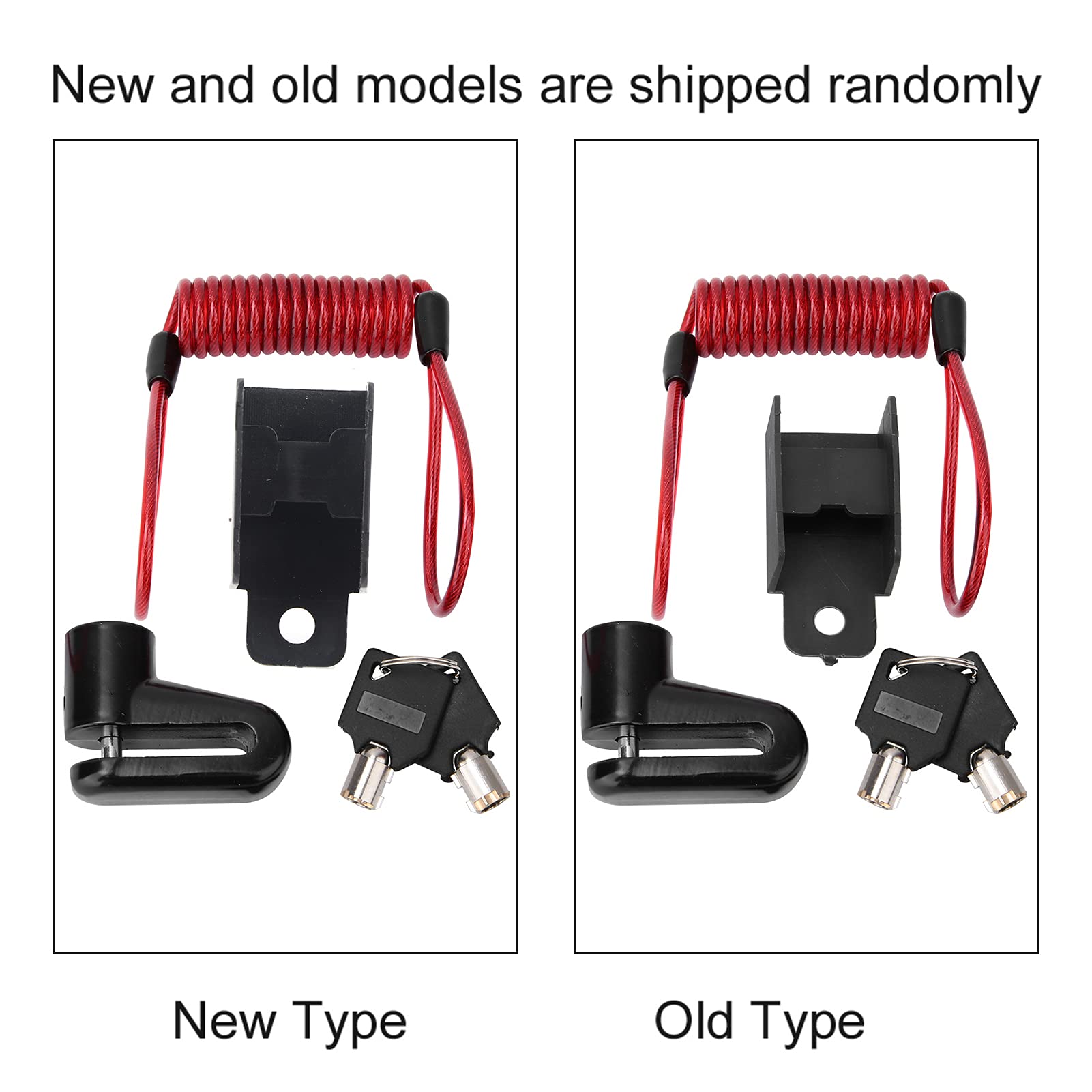 **Keenso Anti-Theft Scooter Disc Brake Lock with Reminder Cable - Black, Compatible with M365 Electric Scooter - Secure Parking for Commuting & Urban Travel**