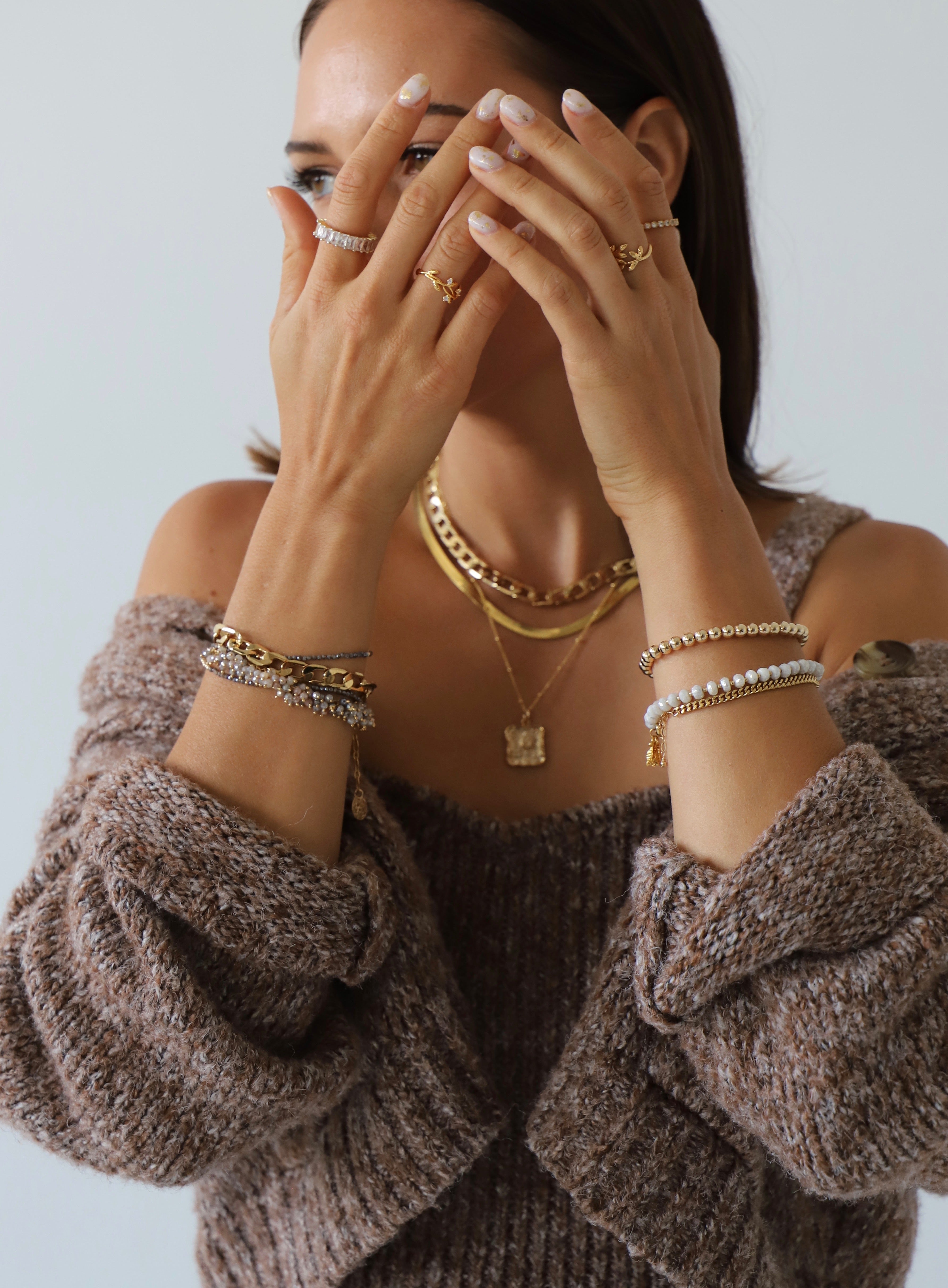 Gold Filled Beaded Bracelets for Women - Elegant Stackable Jewelry for Everyday Wear & Special Occasions