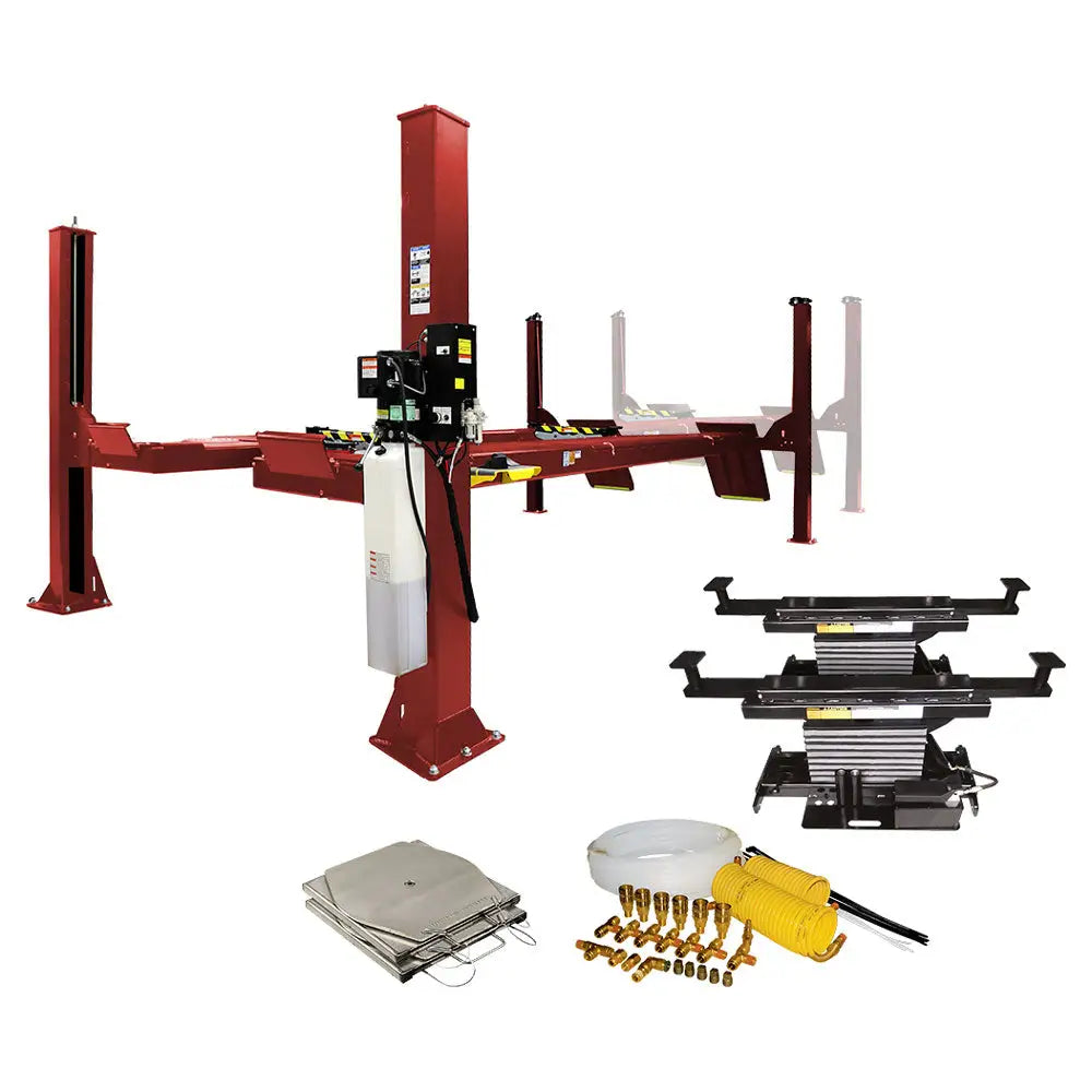 Challenger AR4115XAO Extended Length 4-Post Open End Wheel Alignment Package (15,000 lbs Capacity) - Perfect for Truck and Heavy-Duty Vehicle Maintenance & Repair Shops